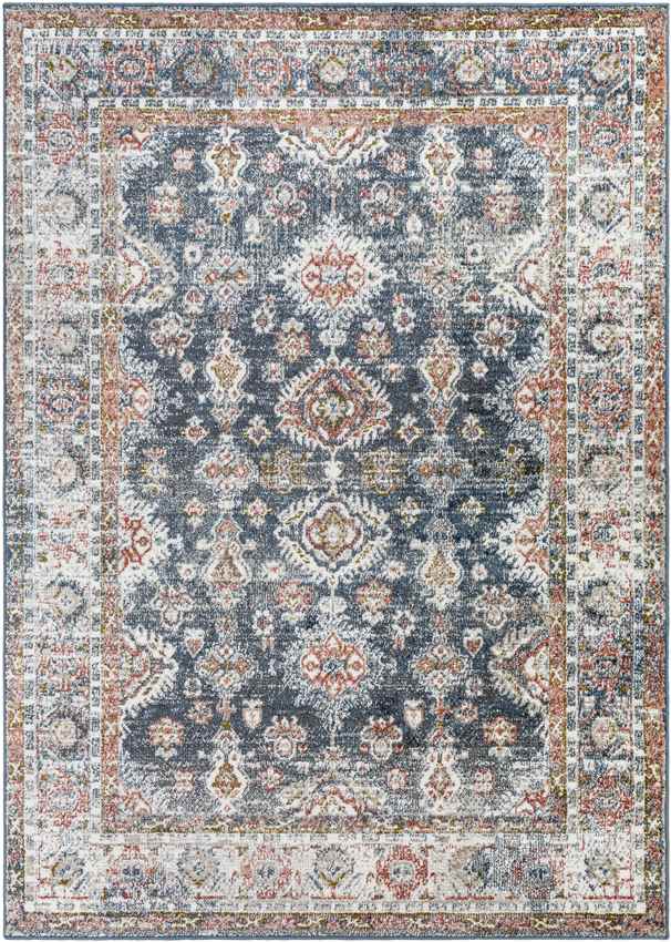 Lambs Grove Traditional Dark Teal Area Rug