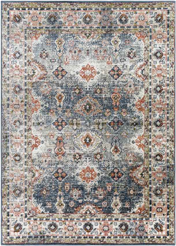 Lambs Grove Traditional Dark Green Area Rug