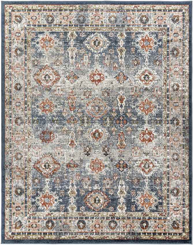 Lambs Grove Traditional Dark Green Area Rug