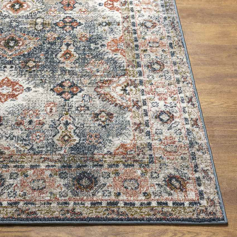 Lambs Grove Traditional Dark Green Area Rug