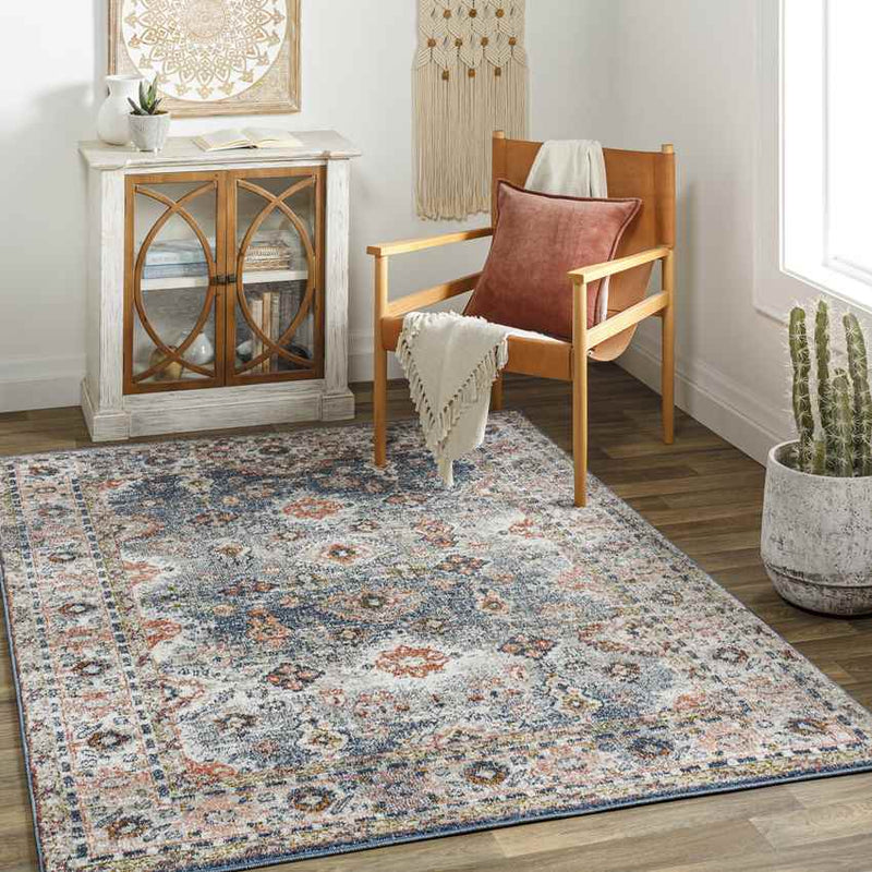 Lambs Grove Traditional Dark Green Area Rug