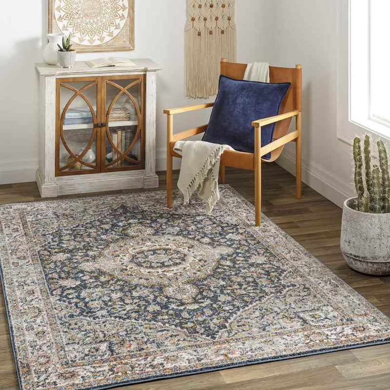 Lamoni Traditional Ivory Area Rug