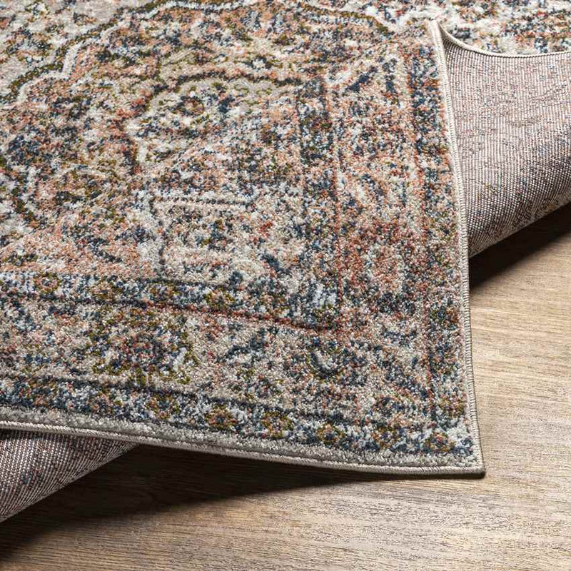 Lamoni Traditional Dark Brown Area Rug