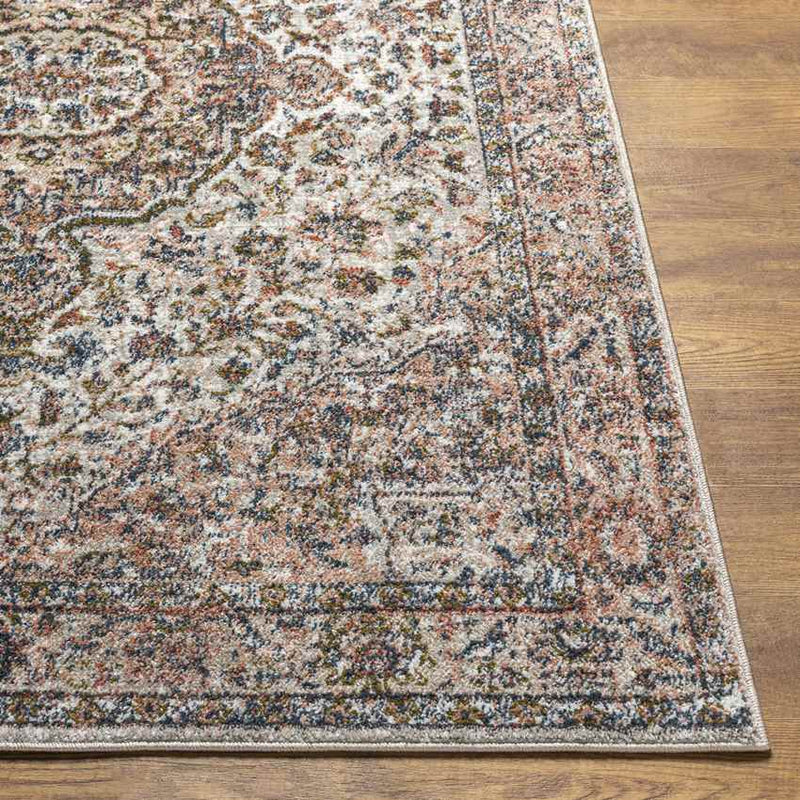 Lamoni Traditional Dark Brown Area Rug