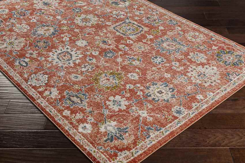 Larchwood Traditional Burnt Orange Area Rug