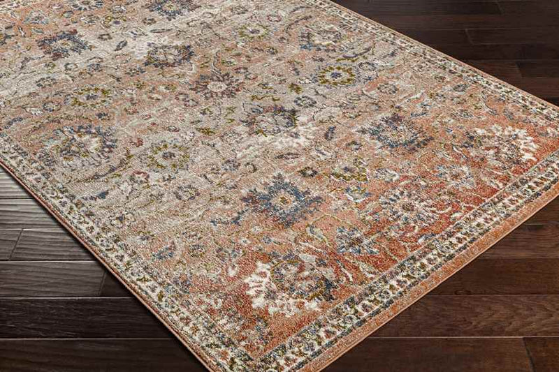 Larrabee Traditional Burnt Orange Area Rug