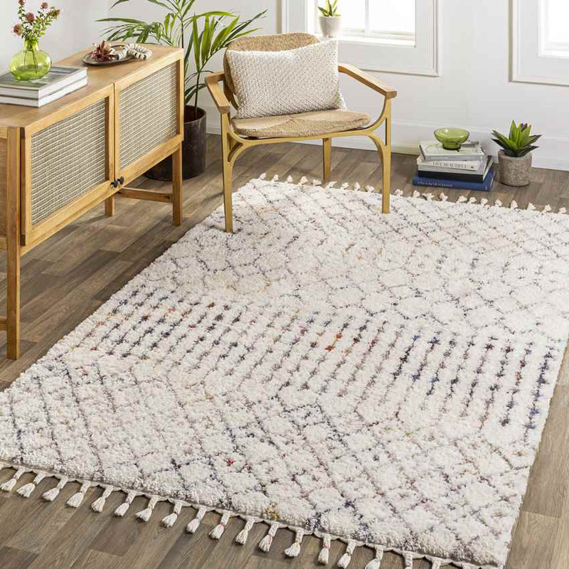 Milia Global Cream Area Rug