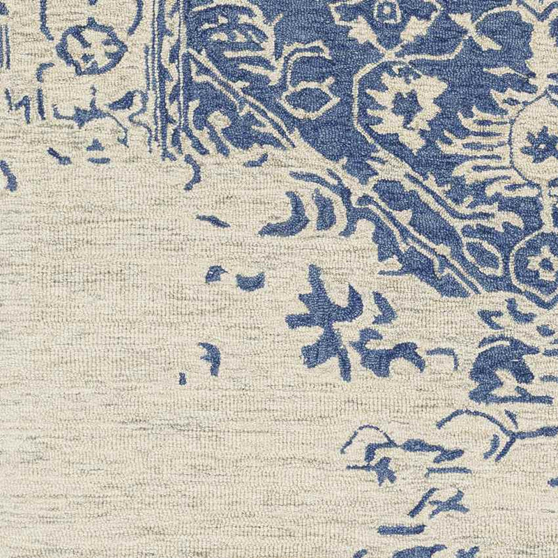 Vretsia Traditional Ink Blue Area Rug