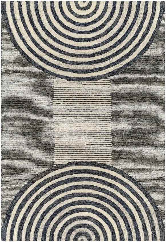 Troulloi Modern Charcoal Area Rug