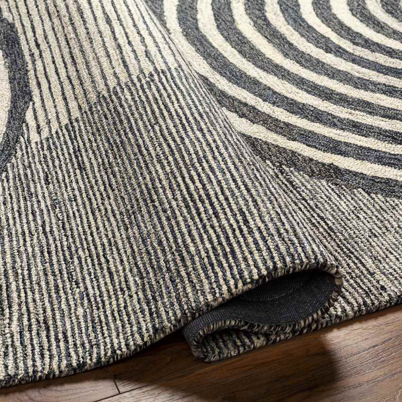 Troulloi Modern Charcoal Area Rug