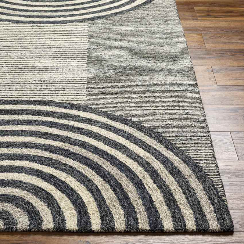 Troulloi Modern Charcoal Area Rug