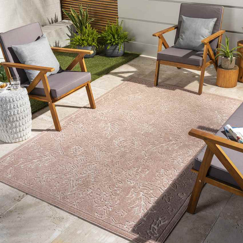 Melini Traditional Coral Area Rug