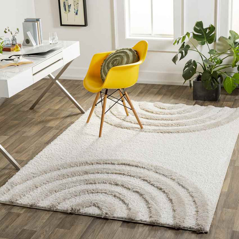 Oroklini Modern Ivory Area Rug