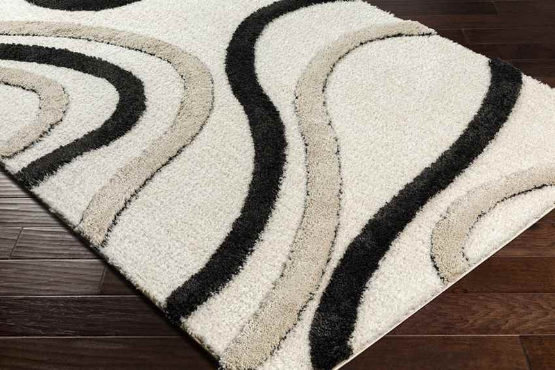 Morfou Modern Black Area Rug