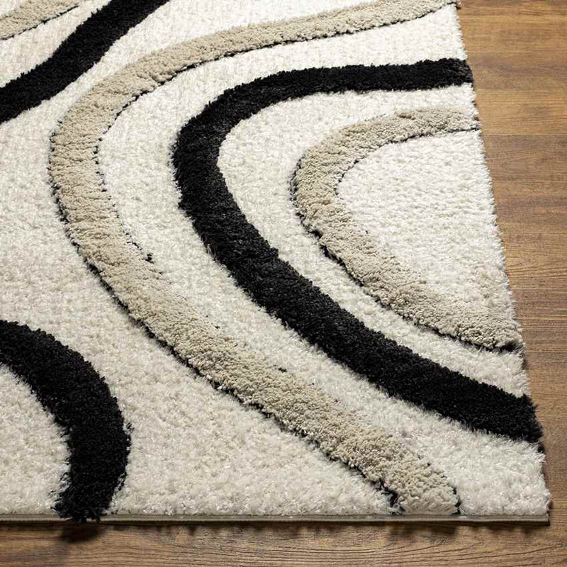 Morfou Modern Black Area Rug