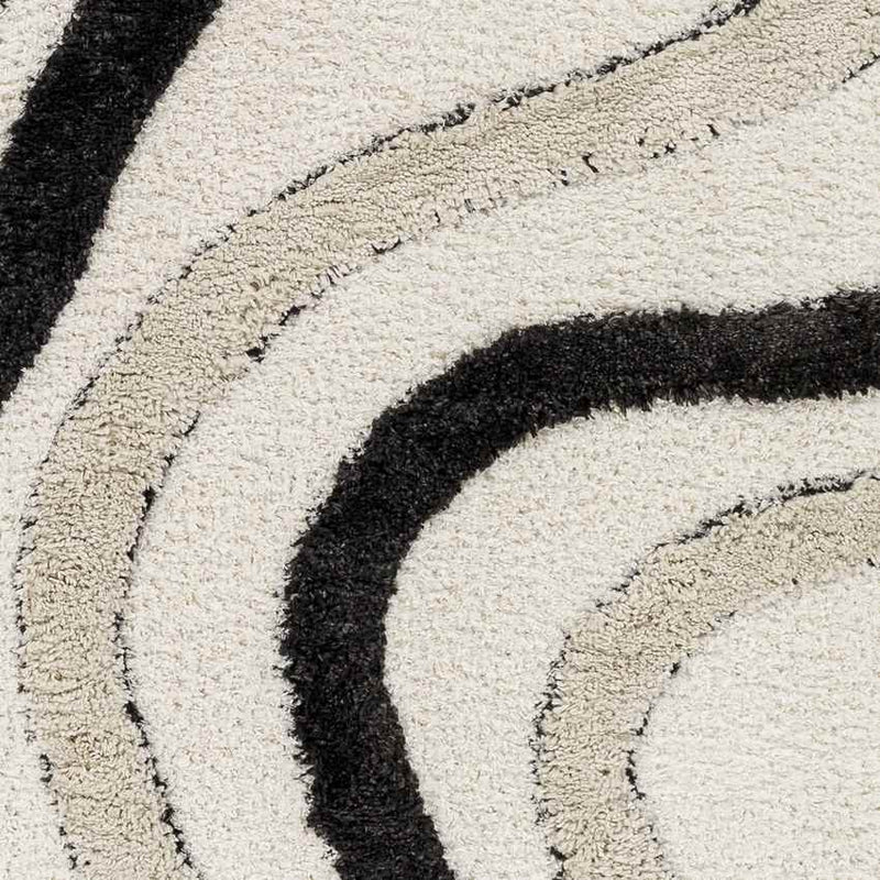 Morfou Modern Black Area Rug