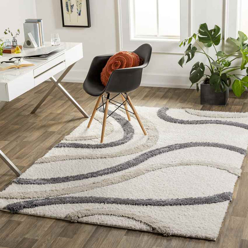 Morfou Modern Charcoal Area Rug