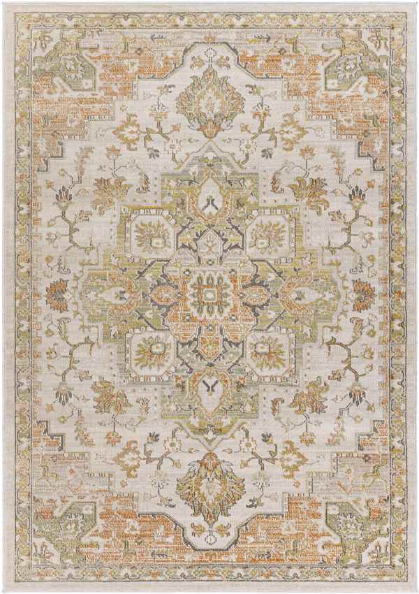 Deftera Traditional Burnt Orange Area Rug