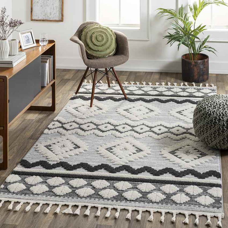 Kampia Rustic Charcoal Area Rug