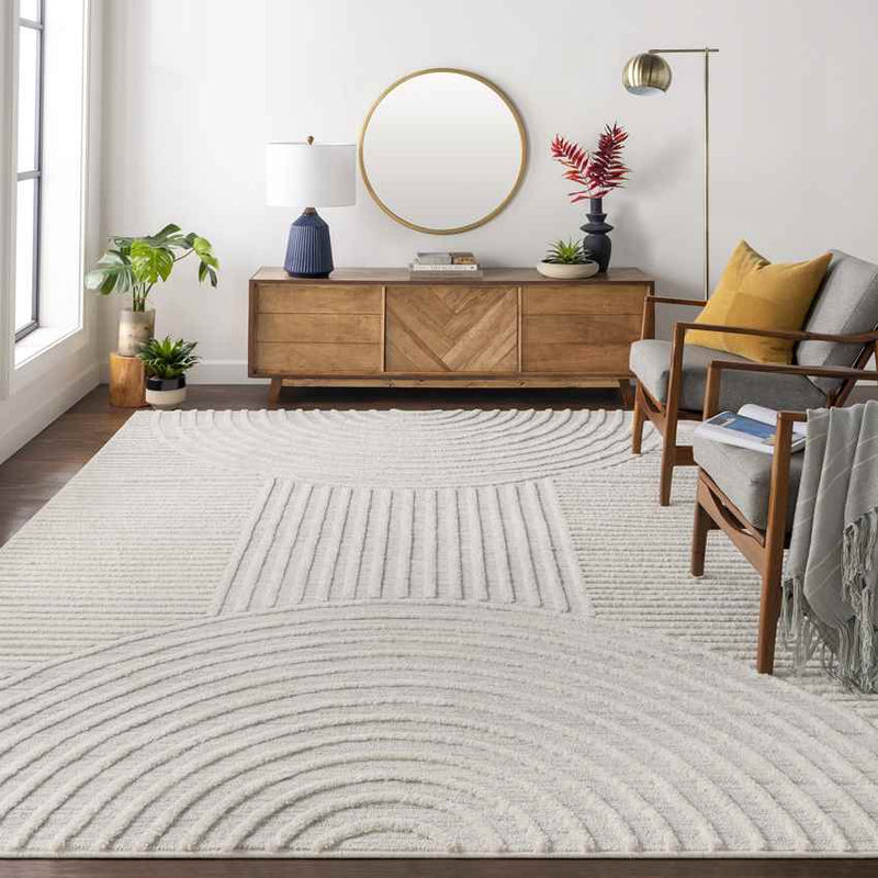 Kyra Modern Light Gray Area Rug