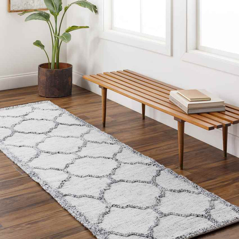 Vouni Traditional Cream/Slate Gray Area Rug