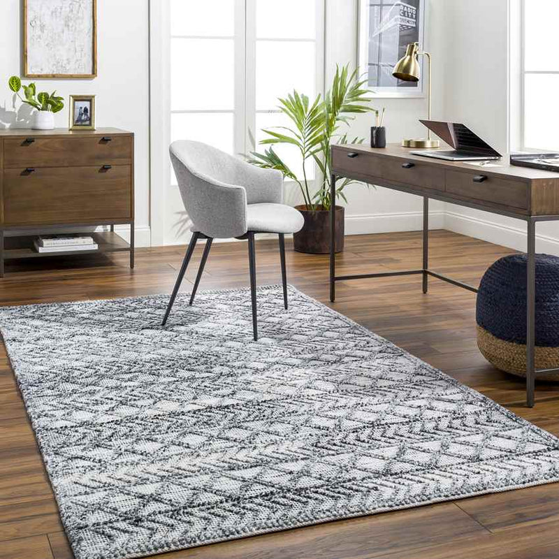 Genagra Global Ivory/Slate Gray Area Rug