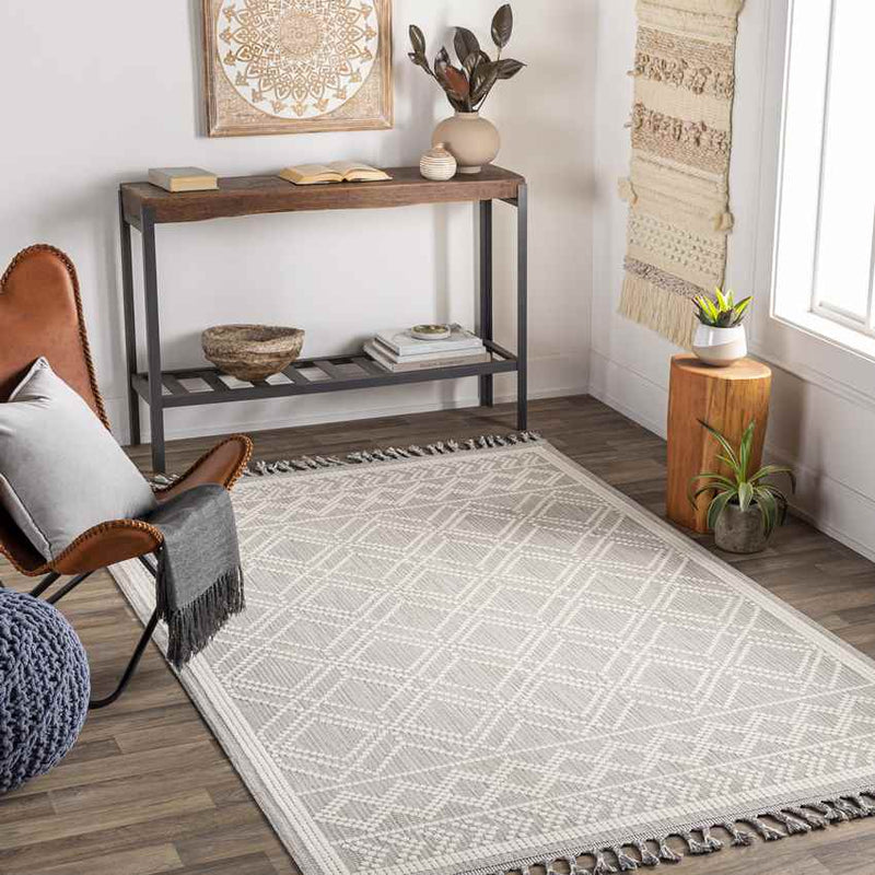 Rizokarpaso Global Light Gray Area Rug