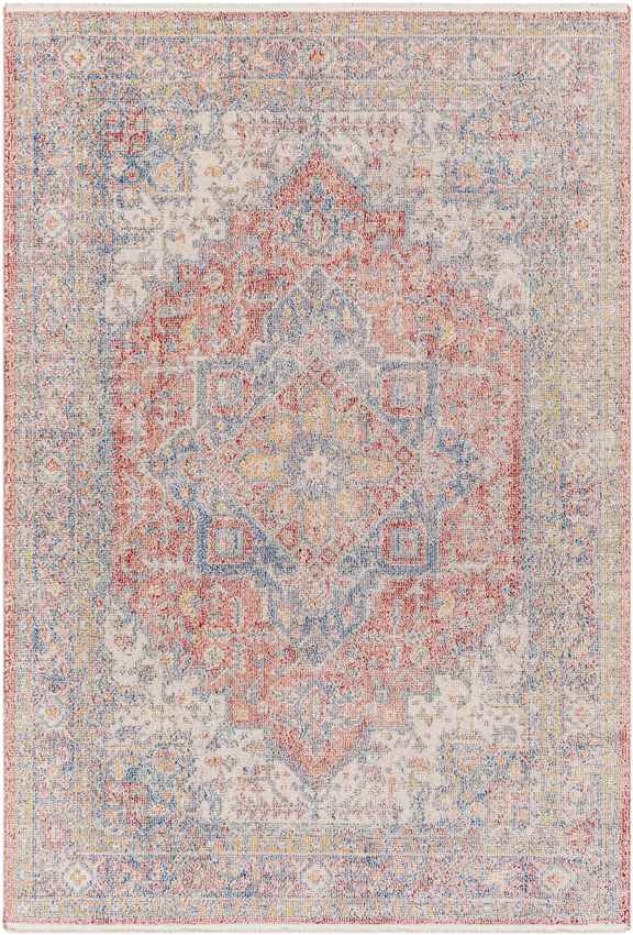 Kanli Traditional Burnt Orange Area Rug