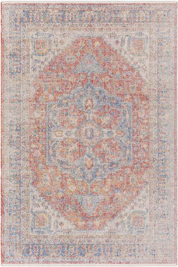 Millia Traditional Burnt Orange Area Rug