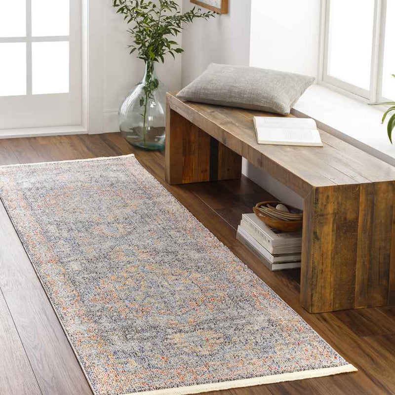 Kofinou Traditional Burnt Orange Area Rug