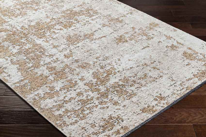 Mandres Modern Burnt Orange Area Rug