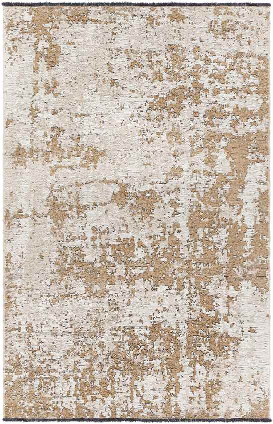 Mandres Modern Burnt Orange Area Rug