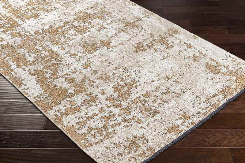 Mandres Modern Burnt Orange Area Rug