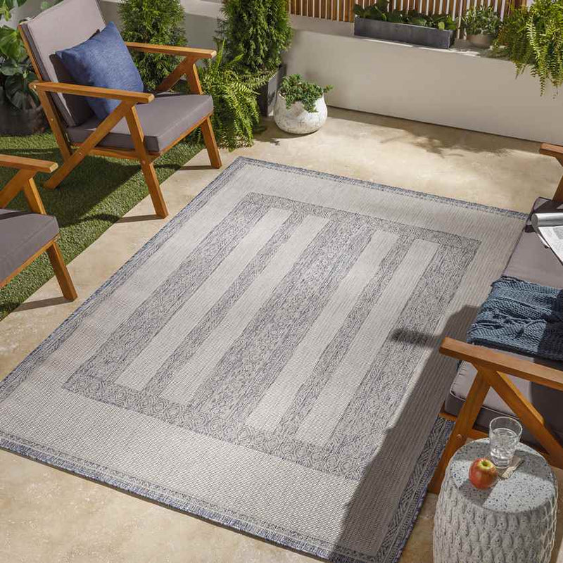 Iowa Falls Global Light Gray Area Rug