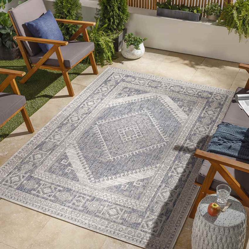 Kimballton Global Navy Area Rug