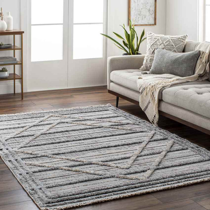 Little Rock Global Charcoal Area Rug