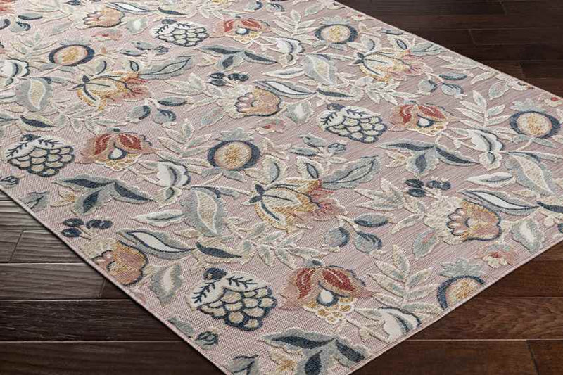 Damar Cottage Pale Pink Area Rug