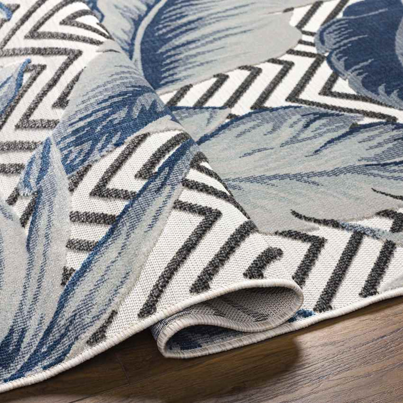 Delhi Coastal Denim Area Rug