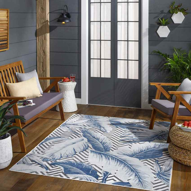 Delhi Coastal Denim Area Rug