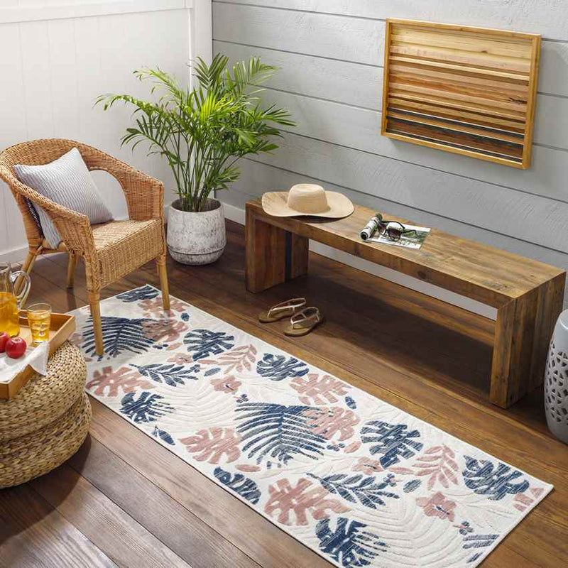 Delia Coastal Cream Area Rug