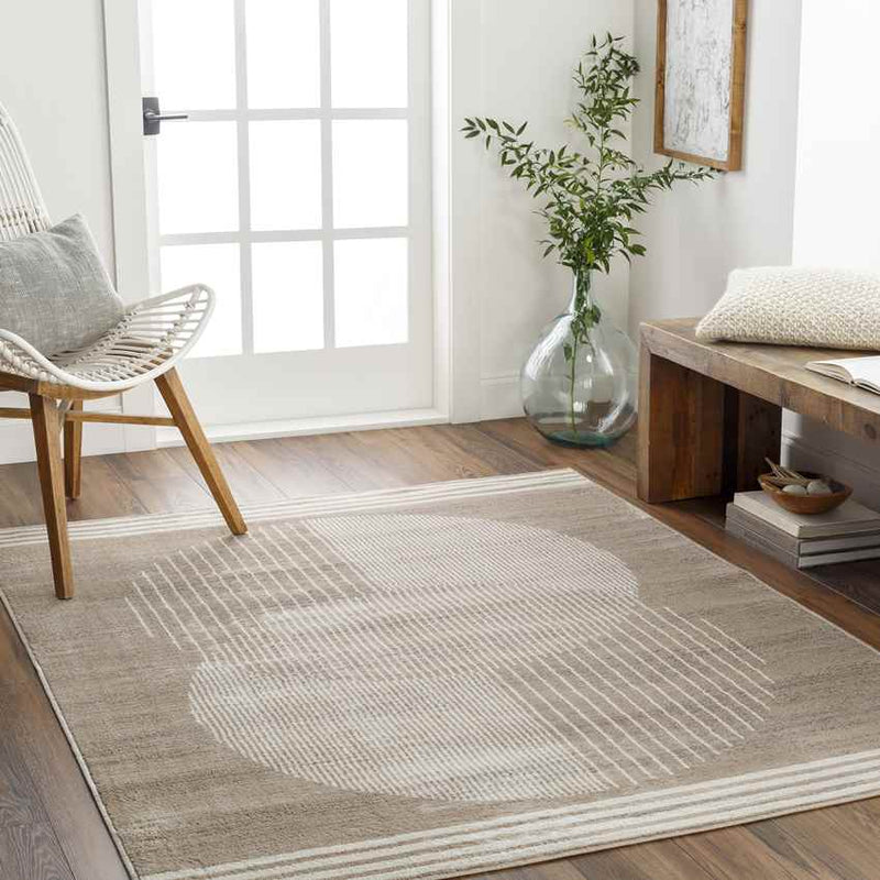 Lakin Modern Brown Area Rug