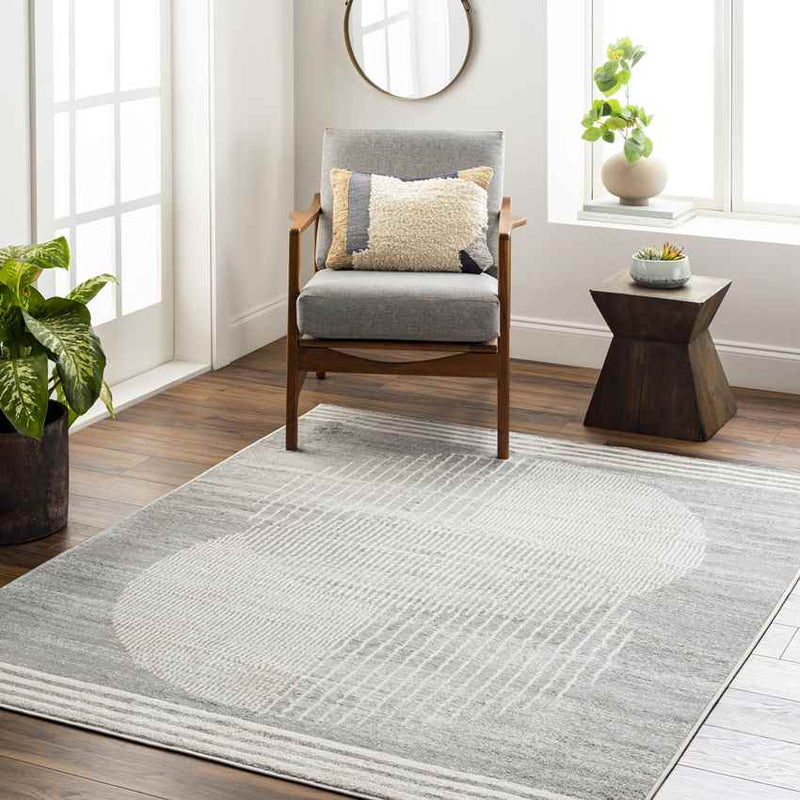 Lakin Modern Light Gray Area Rug