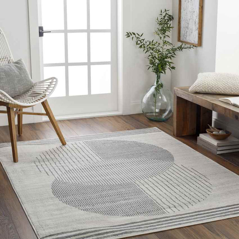 Lakin Modern Medium Gray Area Rug