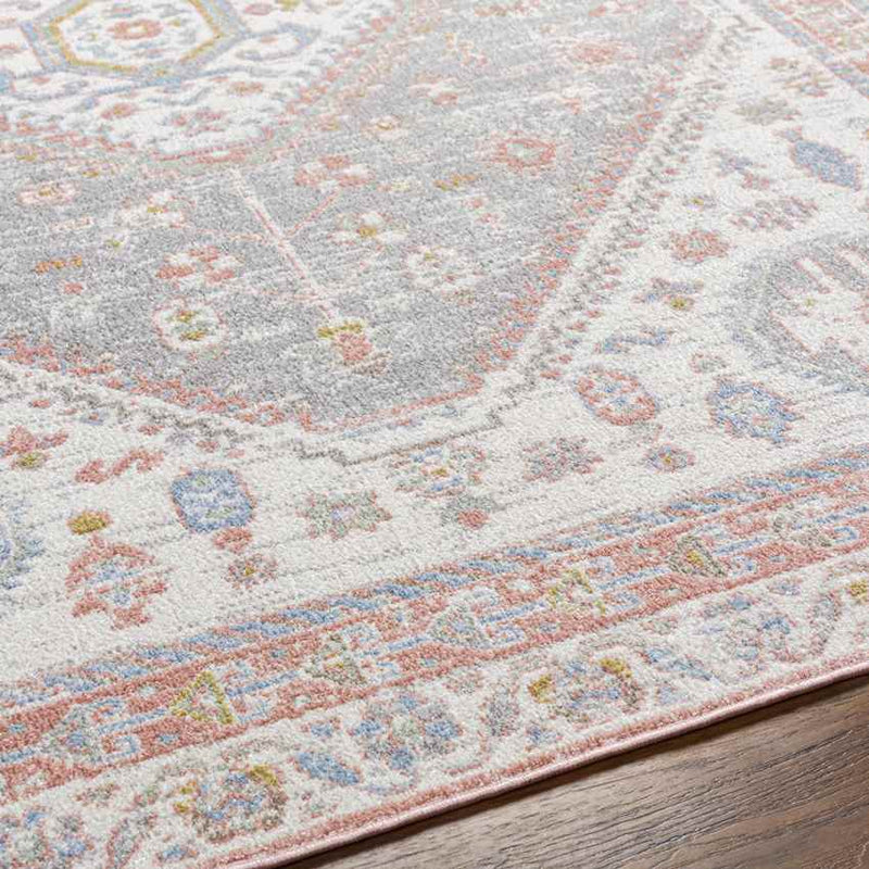 Maize Traditional Blush Washable Area Rug