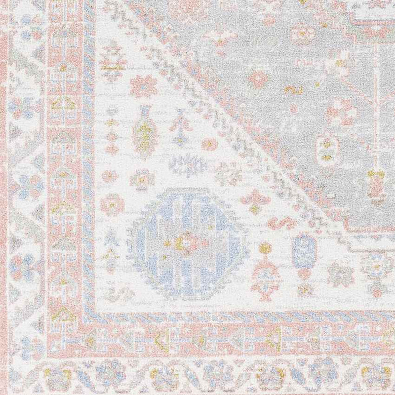 Maize Traditional Blush Washable Area Rug