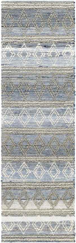 Paola Global Slate Blue/Brown/Off-White Area Rug