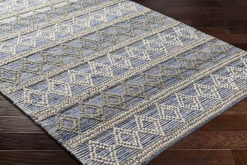 Paola Global Slate Blue/Brown/Off-White Area Rug