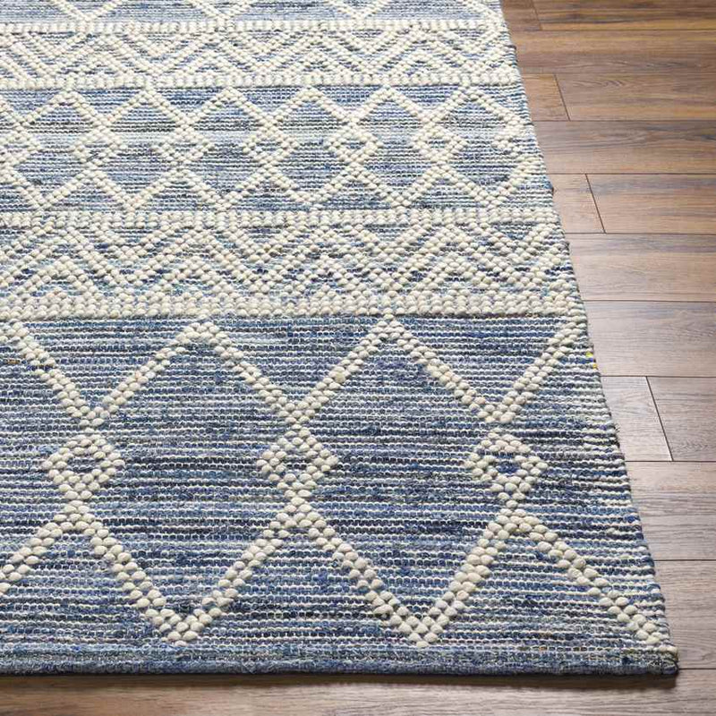 Pratt Global Slate Blue/Cream Area Rug