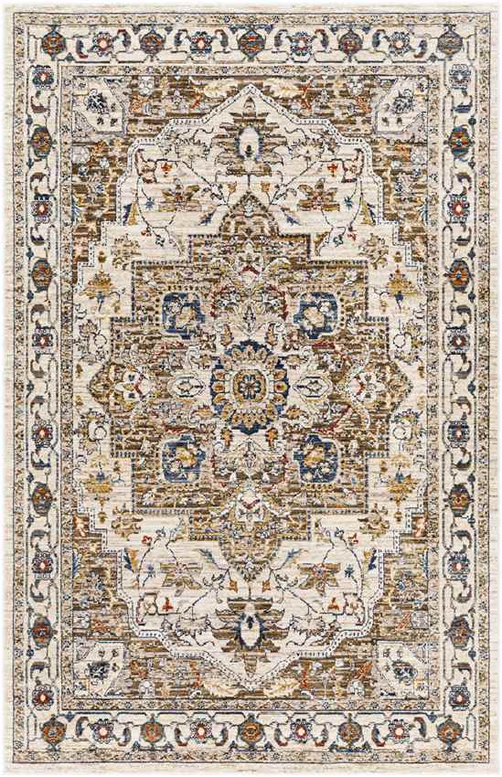 Asbury Traditional Brown Area Rug