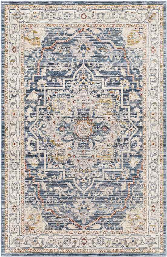 Asbury Traditional Denim Area Rug